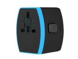 Adaptador De Viaje (4 Puertos Usb, Universal Mundial) Enchufe De Conversión Para Viajes