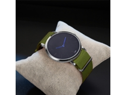 Reloj De Pulsera De Cuarzo Con Correa De Malla, Esfera Grande, Unisex, Oro Rosa.