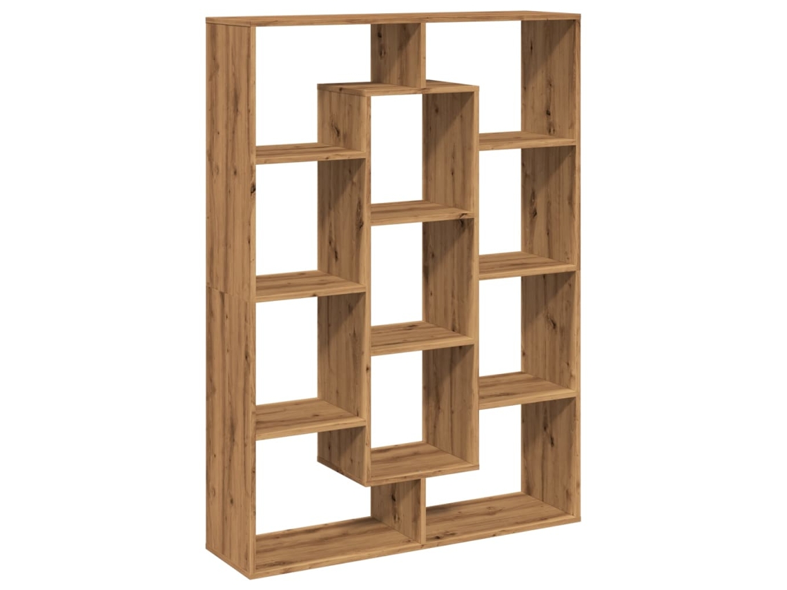 vidaXL Estantería madera de ingeniería roble artisian 137,5x29x137,5cm
