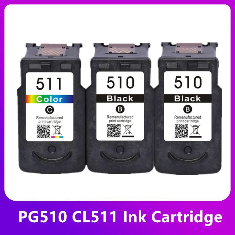 2bk 1colorpara Canon Pg510 Cl511 Pg 510xl Cl 511xl Pg-510 Cartucho De Tinta Para Pixma Ip2700 Mp230 Mp240 Mp250 Mp260 Mp270 Mp280
