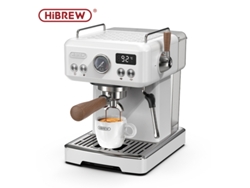 Cafetera espresso Hibrew H10 Plus, semiautomática, con presión de 20 bares, calentamiento rápido y control de temperatura.