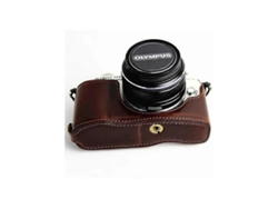 Funda protectora de cuero sintético para cámara, cubierta inferior compatible con Olympus E-PL7/E-PL8/E-PL9 Facpoet