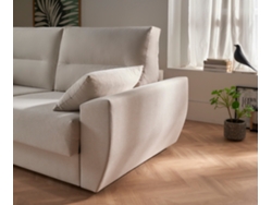 Sofá Cama Italiano Mónaco 3 Plazas Tela Antimanchas Color Beige