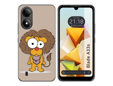 Funda Silicona para Zte Blade A33s diseño Leon Dibujos