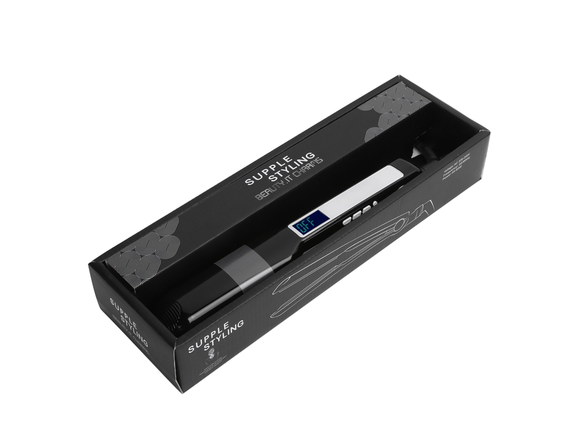 Plancha De Pelo Con Lcd Ajustable De Temperatura Para Uso Húmedo Y Seco Hierro Rectificador De Pelo