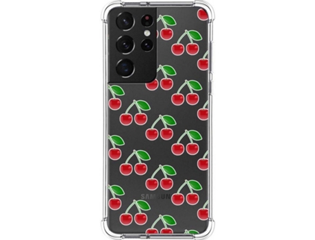 Carcasa Samsung Galaxy S21 Ultra 5G TUMUNDOSMARTPHONE Cerezas Multicolor