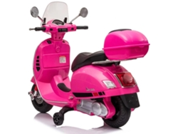 Scooter Eléctrico Para Niños Vespa Gt - Batería De 7.2v - 3 A 6 Años - Con Maletero - Rosa