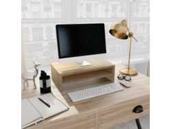 Soporte De Monitor Madera Contrachapada Roble Sonoma 42x24x13cm