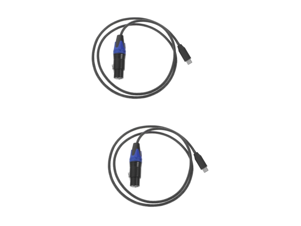 2 Cables De Extensión Para Guitarra, Adaptadores Y Cables De Extensión Para Micrófono Para Conexión A Consola Usb Xlr