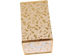 Lámpara De Escritorio De Diseño Sencillo Y Delicado, Confeccionada En Tela Dorada Suave Y Resistente, Ideal Para La Iluminación Del Salón.