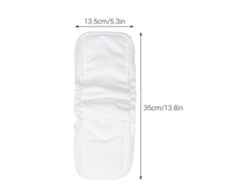 5 Insertos Lavables De Algodón Para Pañales Con Diseño Elástico, Alta Absorción, Portátiles Para Bebés.