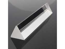 Prisma óptico triangular triple de vidrio de 15 cm para fotografía, enseñanza de física y espectro de luz