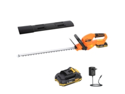 Cortasetos eléctrico, batería de 100 W, inalámbrico, longitud de corte de 51 cm, ABS naranja.