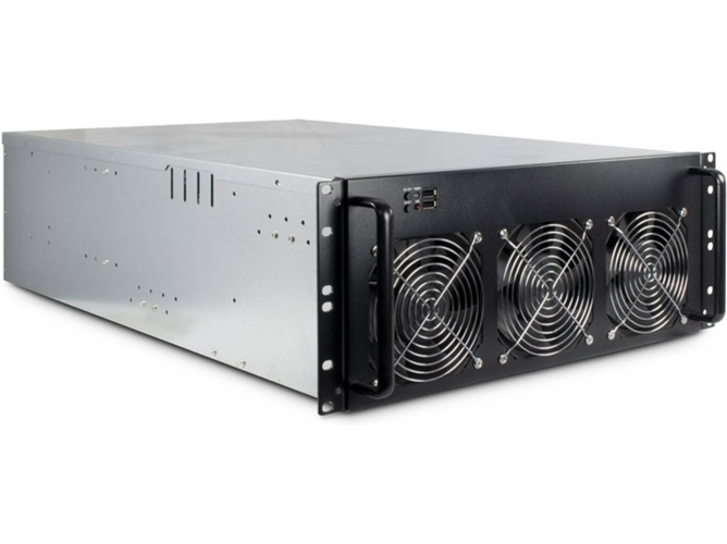 Caja PC INTER-TECH 88887236 (Rack - Negro)