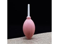 Soplador de aire con forma de bola de polvo, ecológico, duradero, portátil y de gran potencia, color rosa