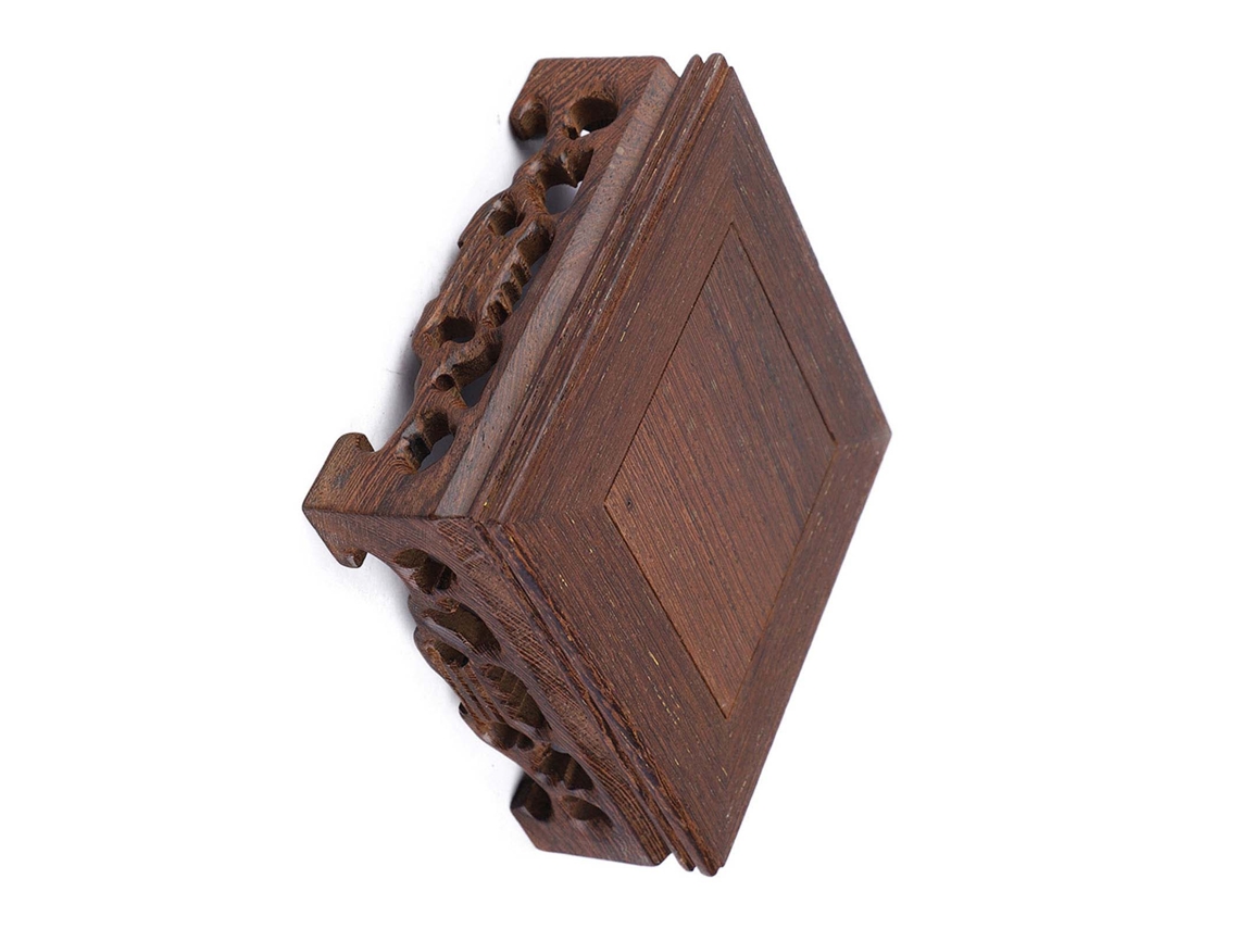 Base Cuadrada Pequeña De Madera Para Maceta De Bonsái, Decoración Estilo Retro (2)