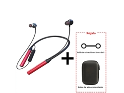 Auriculares Bluetooth con micrófono y almacenamiento en tarjeta TF, sonido estéreo, resistentes al agua, batería de hasta 180 horas. Mdug