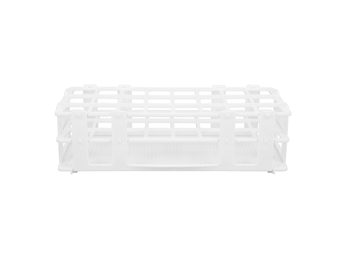 Soporte De Plástico Para Tubos De Ensayo Con 24 Orificios, Desmontable, 25x25 Mm, Para Uso En Laboratorio, Soporte Para Muestras.