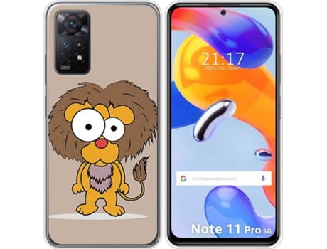 Carcasa Xiaomi Redmi Note 11 Pro TUMUNDOSMARTPHONE Dibujos Leon Multicolor