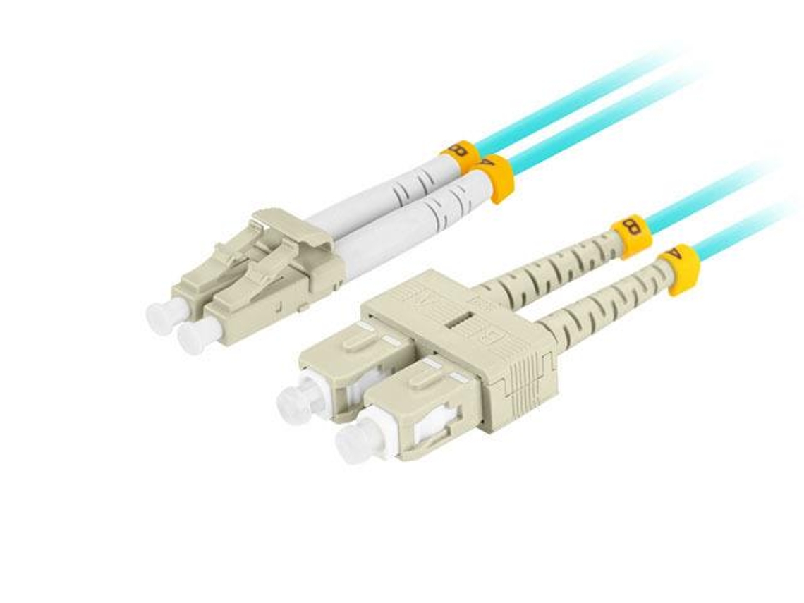 Cable De Fibra Óptica Lanberg Om3 Lc/upc-sc/upc Duplex 2 M