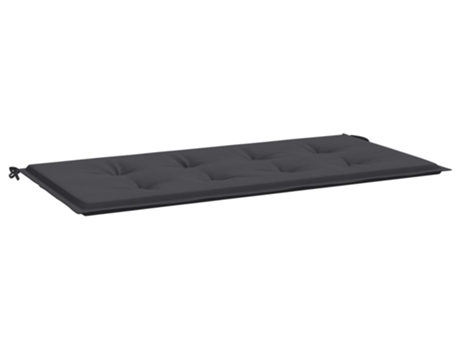 Cojín de banco de jardín tela Oxford negro VIDAXL (100x50x3cm)