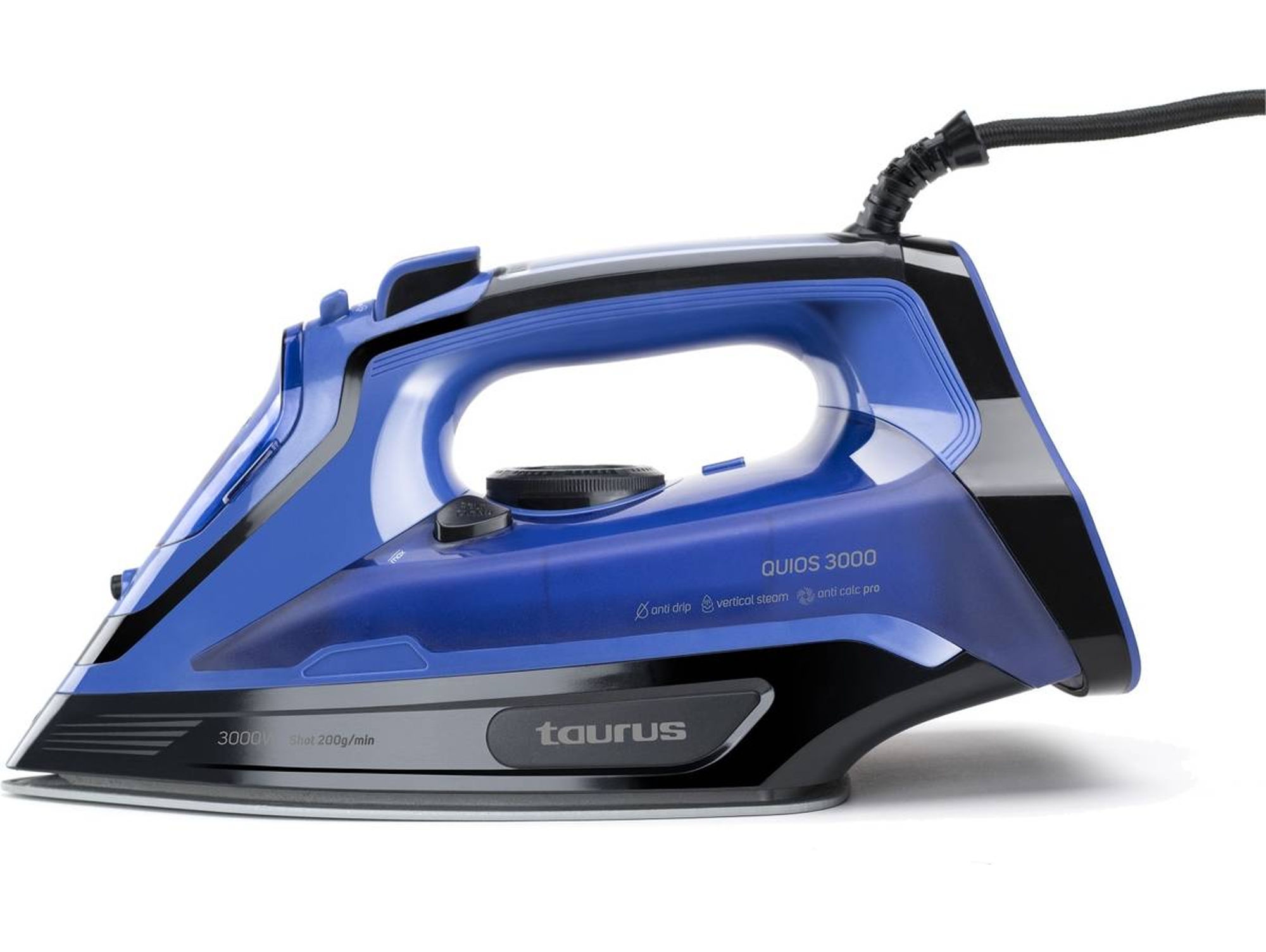 Placha a Vapor TAURUS Quios 3000 (Chorro Vapor: 200 g/min - Suela: Cerámica)
