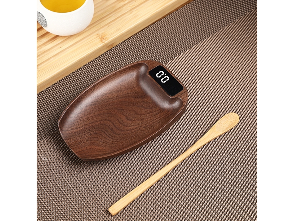 (color Madera Natural) 100 G/0,1 G, Báscula Electrónica Digital De Alta Precisión Para Mostradores De Barra De Cocina Y Cucharones Para Té.