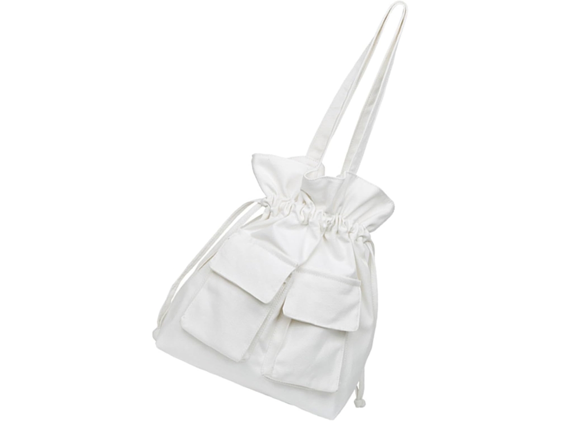 Bolso De Lona Con Cordón, Bolso De Lona Con Cordón, Bolso Informal...