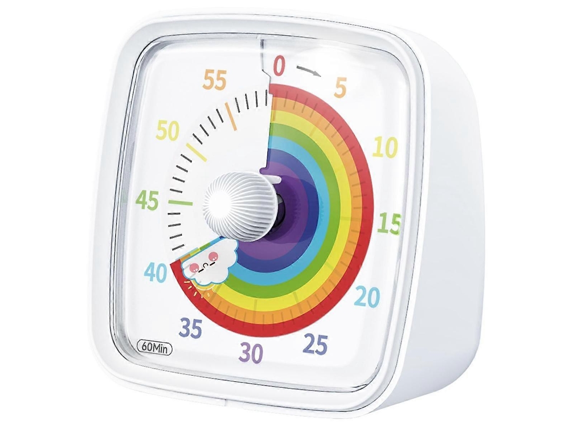 Reloj visual de 60 minutos con luz nocturna y temporizador de cuenta regresiva Pomodoro para niños y adultos