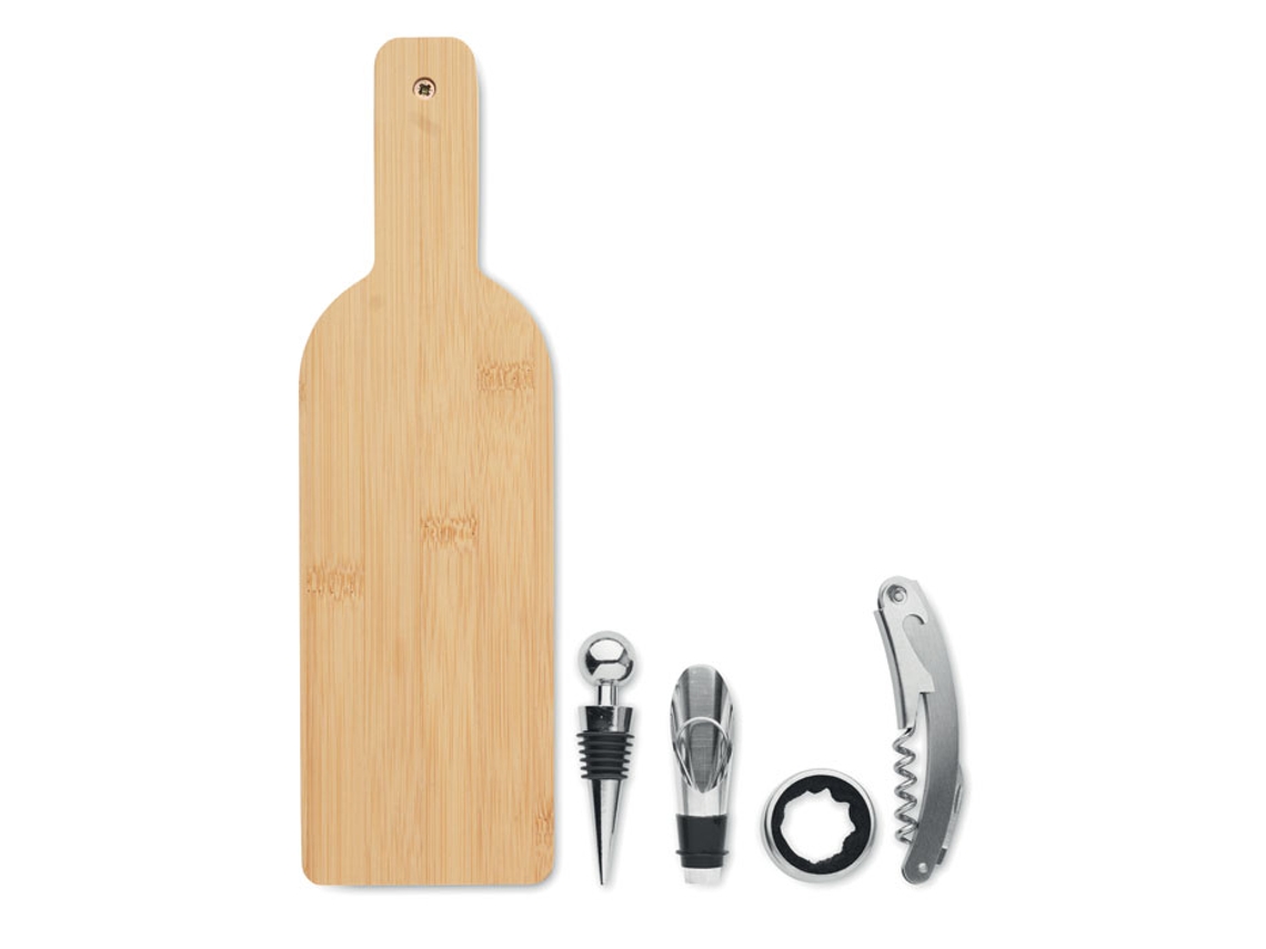 Set Vino En Forma De Botella
