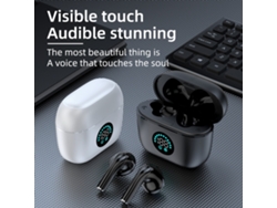 Auriculares Bluetooth Estéreo Pantalla Digital Reducción De Ruido Ap25 Blanco