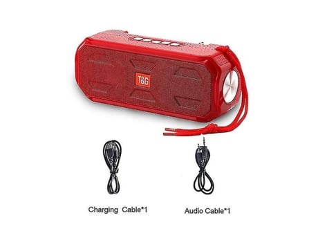 Radio Soporte de altavoz portátil compatible con Bluetooth Subwoofer estéreo Super Bass de carga solar Tws W