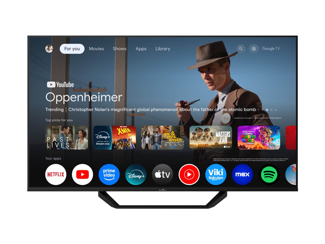 TV SMART TECH 50QG06K2 (QLED - 50'' - 127 cm - 4K Ultra HD - Smart TV)
