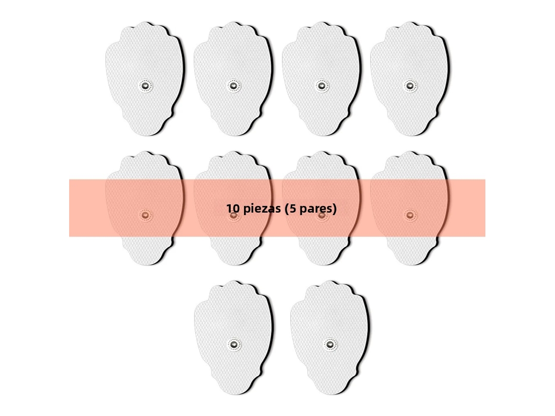 (10 Piezas, 7,5 X 4,5 Cm) Parche De Estimulación Muscular Ems, Electrodo De Gel Autoadhesivo No Tejido