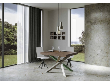 Mesa extensible 90x140/244 cm Volantis Nogal estructura 4/A