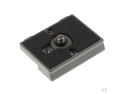 Paquete De 2 Placas De Liberación Rápida Compatibles Con Manfrotto 200pl-14 496 Rc2