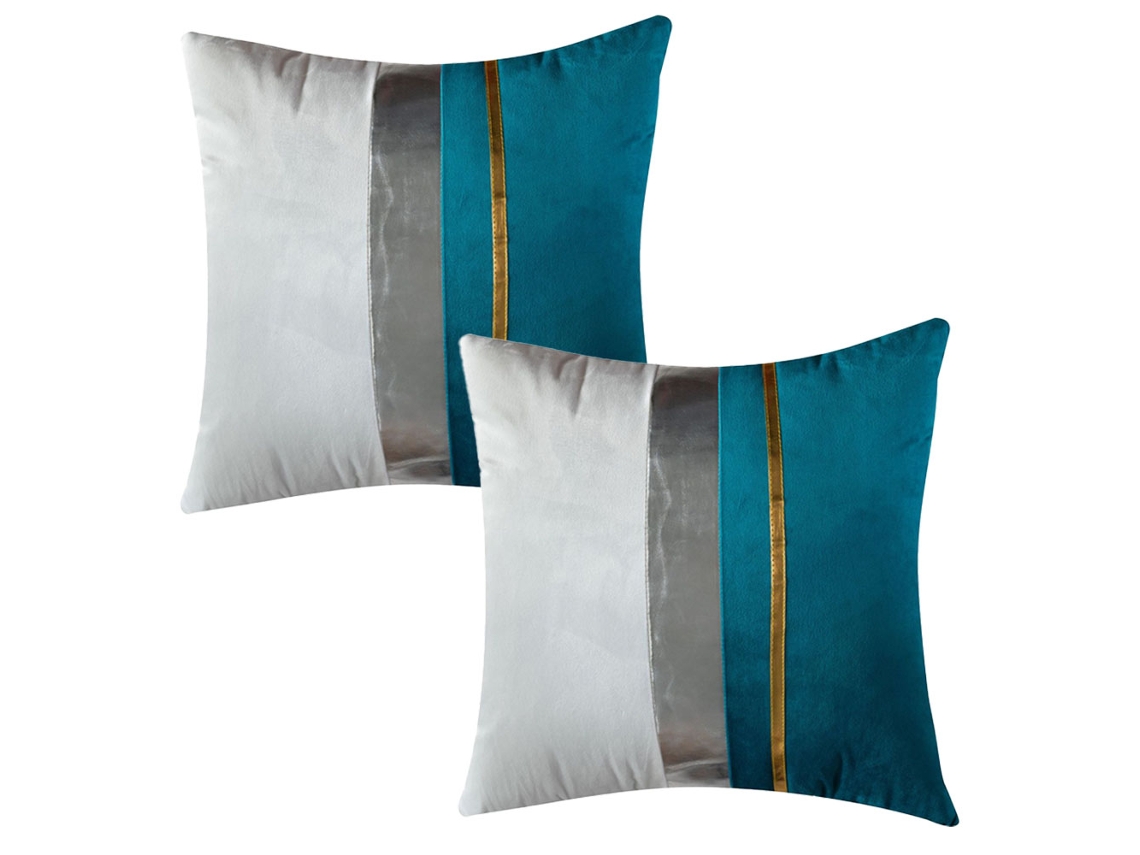 2 Fundas De Almohada De Terciopelo Con Costuras Para Sofá, Fundas De Cojín Sencillas Y A La Moda.