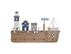 Perchero de Pared DKD Home Decor Madera MDF (34,5 x 1,5 x 21,5 cm)