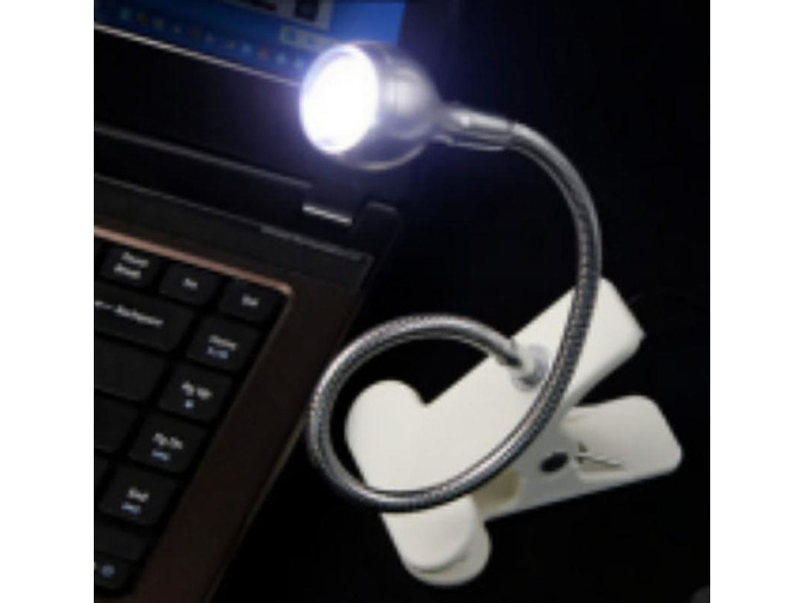 Omni-luz Nocturna Usb Para Computadora Con Clip, Luz Led Regulable 3000k-7000k, Protectora De Ojos, 1.8m Cable, 300mm Manguera, Plata