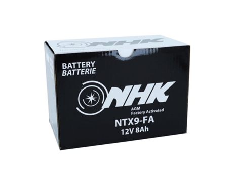 Batería de moto lista para usar y sin mantenimiento NHK NTX9