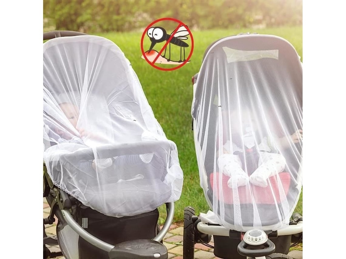Mosquiteiro Berço Parapluie – 2 Peças, Malha Fina, Carrinho, Berço, Cama Viagem
