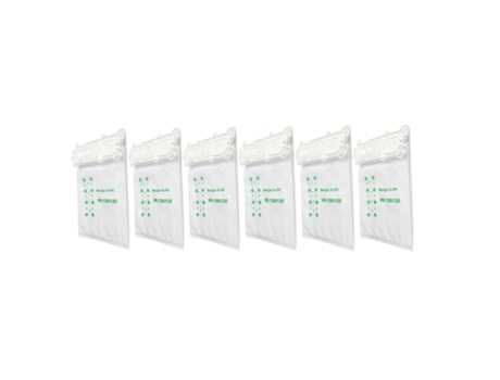 6 peças de sacos de pó para vorwerk kobold vk200 fp200 peças de sacos de pó