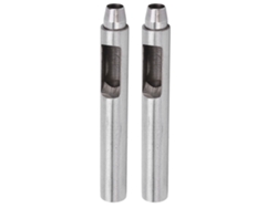 Kit De 2 Herramientas Perforadoras Redondas Para Trabajos De Marroquinería, Acero Duradero De 9 Mm.