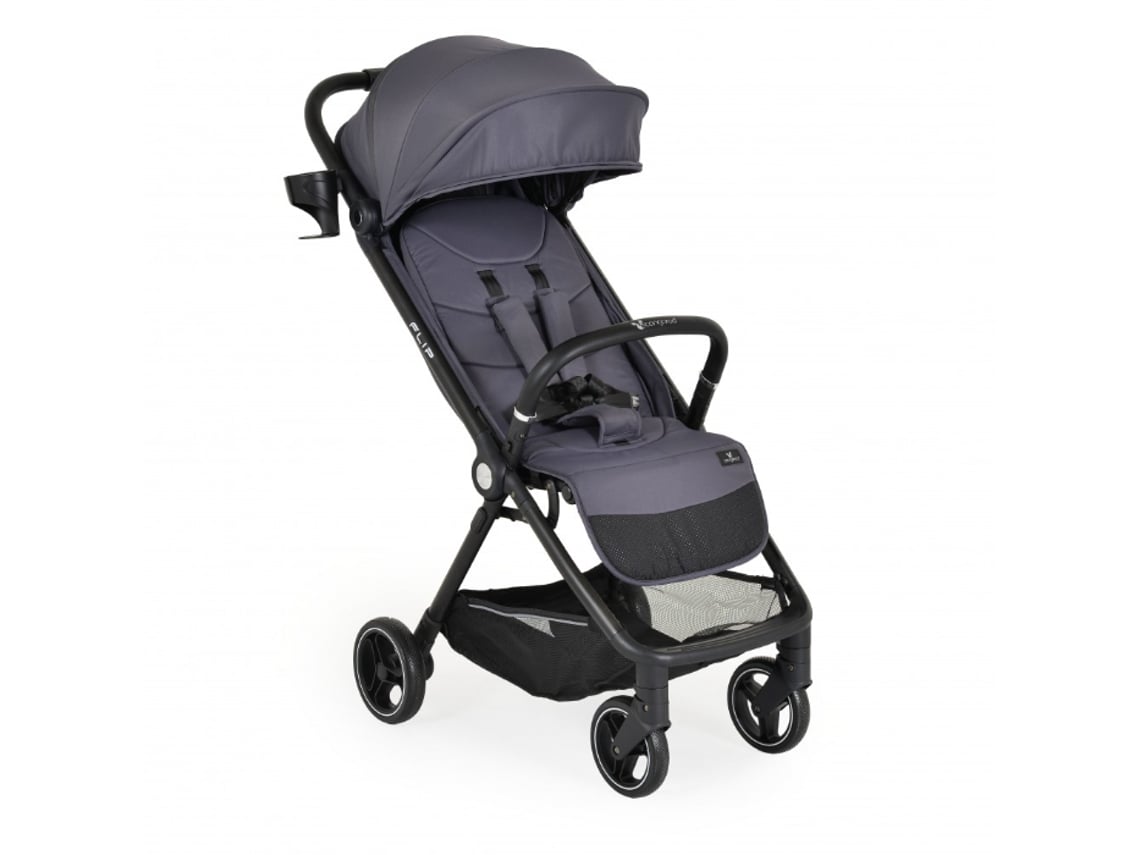 Cochecito de bebé CANGAROO Flip gris obsidiana