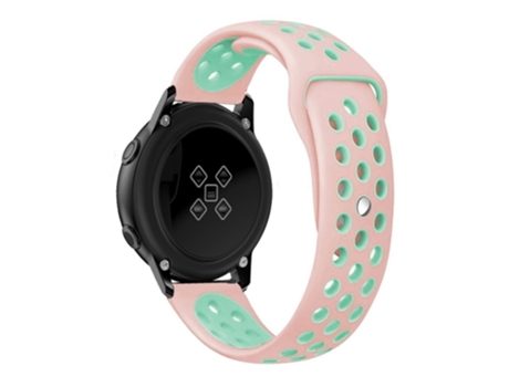 Correa de Silicona bicolor para Samsung Galaxy Watch Active - rosa/cian