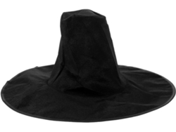 2 Sombreros Coreanos De Franela Negra Con Ala Lisa Y Ancha, Estilo Clásico Plano.