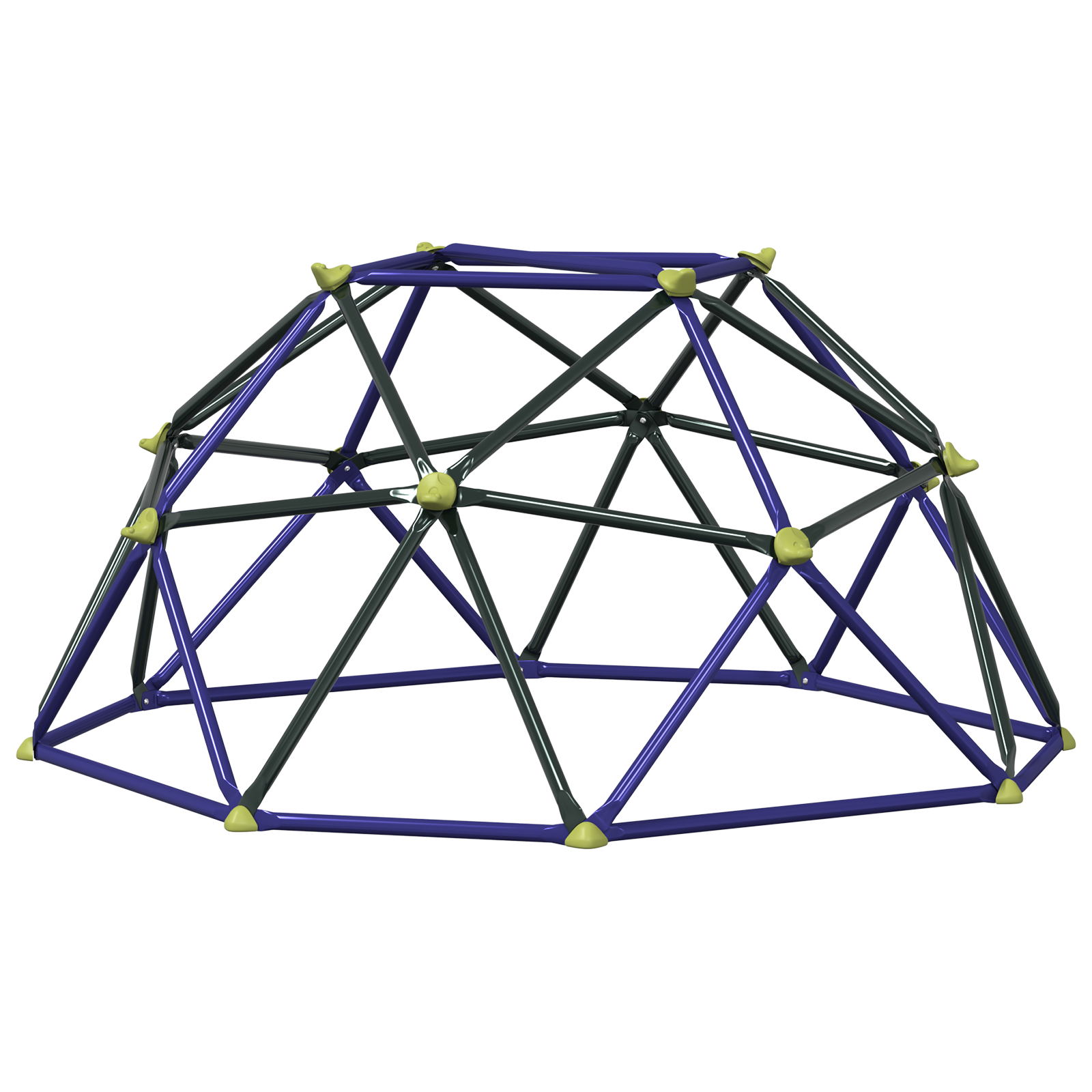 Cúpula De Escalada Para Niños De 3-10 Años Vidaxl Azul Acero Con Revestimiento En Polvo (196 X 196 X 90,5 Cm)