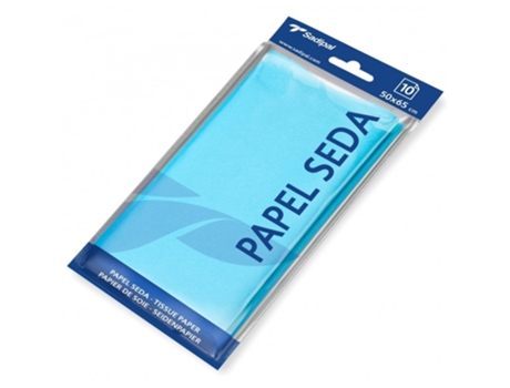 Bolsa 10 Hojas Papel Seda Azul 50X65 Cm SADIPAL