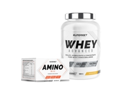 Programa de Premios Musculares Sec Débutant 100 Whey Protein Advanced 900g Banana Split Amino Max Superset Nutrition