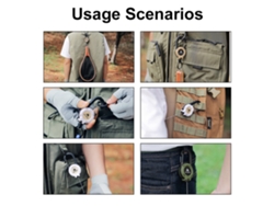 Llavero Retráctil Multifuncional De Acero Para Actividades Al Aire Libre Con Hebilla De Fácil Liberación.